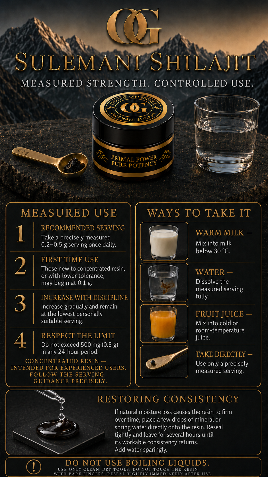 Shilajit Resin (Sulemani)
