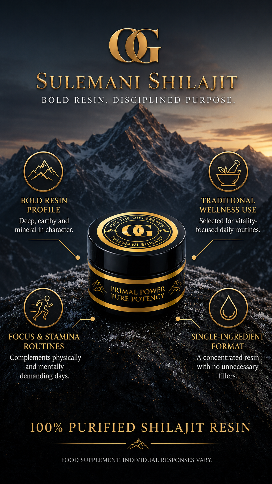 Shilajit Resin (Sulemani)